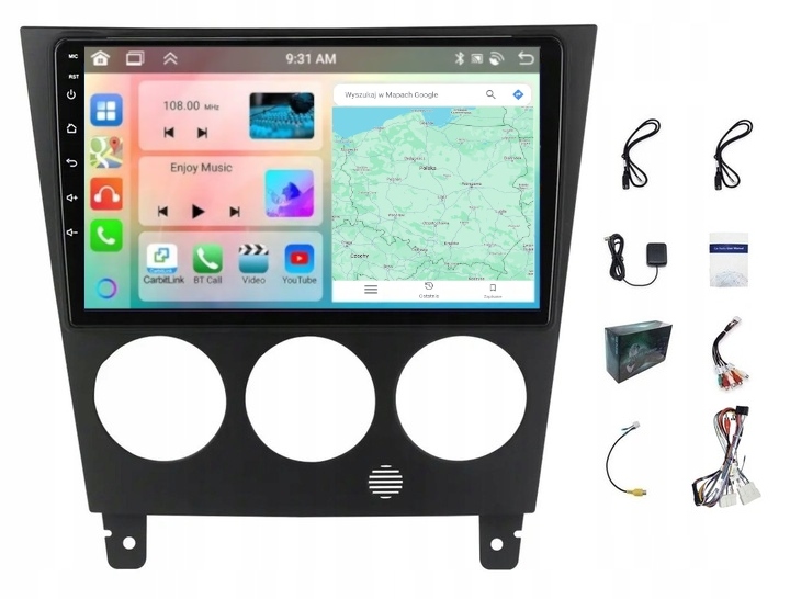 Autorádio S Navigací Carplay Subaru Impreza 2002-2007 Wifi Android 6GB Ram 128GB