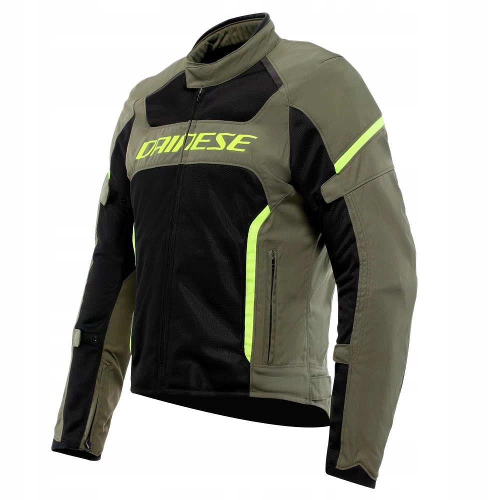 Dainese Air Frame 3 Pánska Motocyklová Bunda Zelená Čierna Žltá Letná
