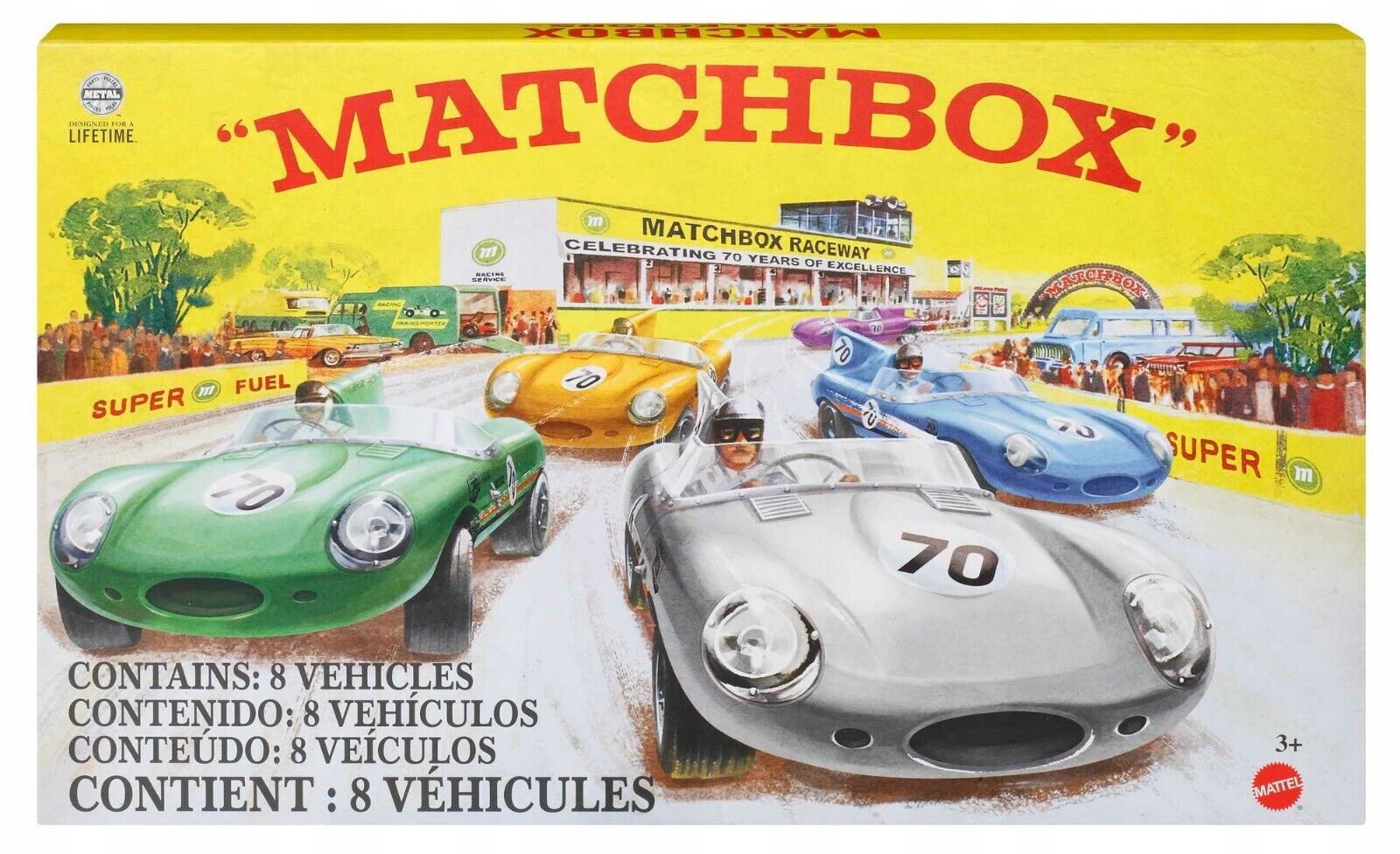 Matchbox zestaw 8 aut Zestaw Jubileuszowy 70 lat HPC03