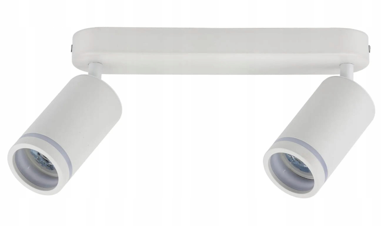 Stropní svítidlo bílá 2xGU10 kovová Dvojitý reflektor nástěnný