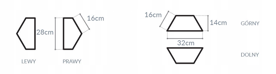 Panele tapicerowane heksagon połówki Kod producenta 20232023