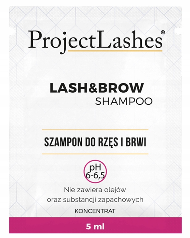 SZAMPON DO RZĘS ProjectLashes KONCENTRAT 5 ml niskie 6,5pH