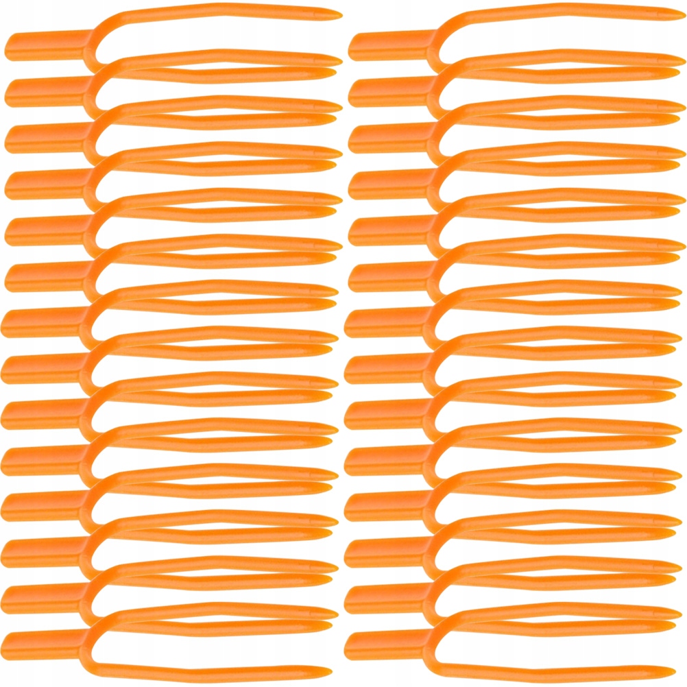 200 SZT. POMARAŃCZOWE KLIPSY DO PODPORY WINOROŚLI I MALIN