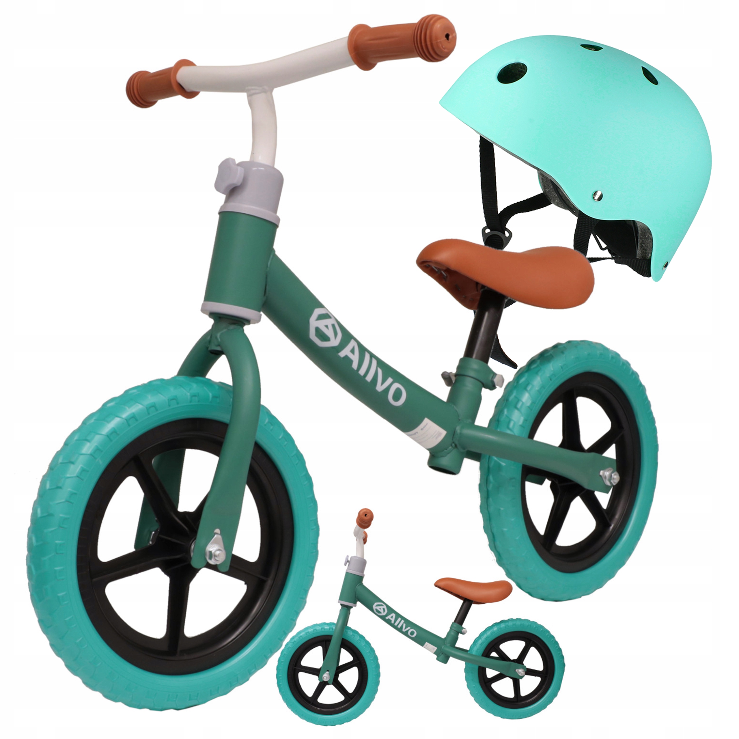 Rowerek Biegowy Rowerek Dziecięcy Rower Koła 12'' Dla 2 Latka Zestaw Kask