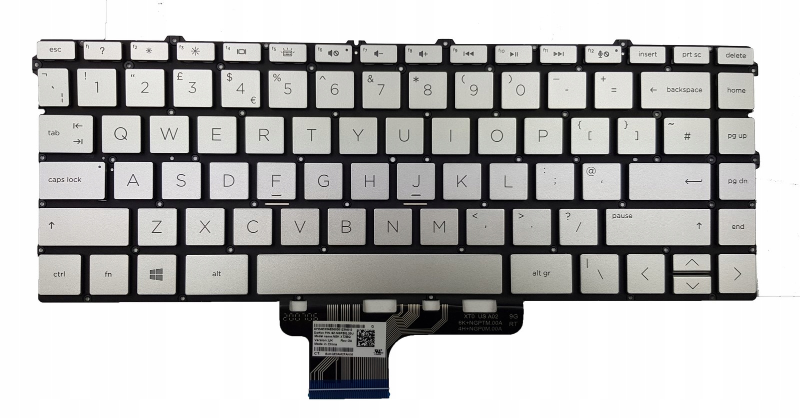 Hp Spectre 13-AW klávesnice s podsvícením Uk