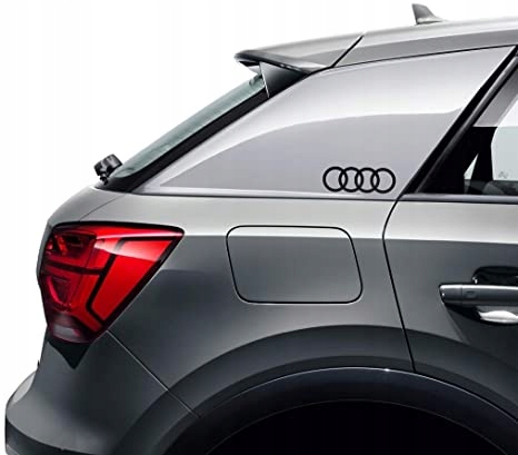 ДЕКОРАТИВНАЯ НАКЛЕЙКА 2 ШТ. AUDI КОЛЬЦА ЧЕРНЫЙ