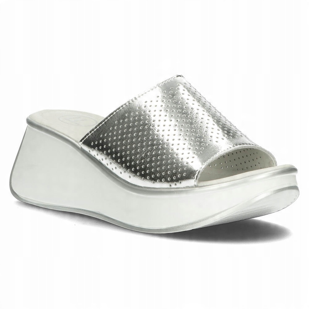 

Skórzane klapki Filippo DK3614/22 Si srebrne r.37