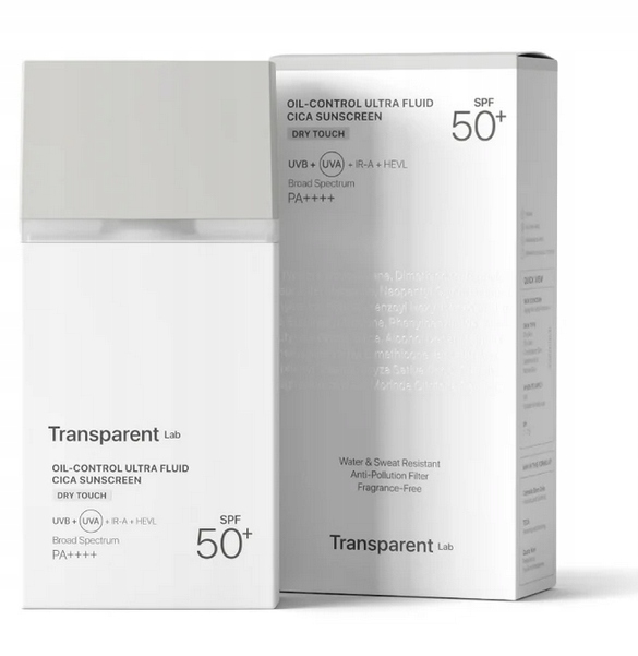 Transparent Lab Oil Control Ultra Fluid Cica Sunscreen Matujący SPF50+100ml