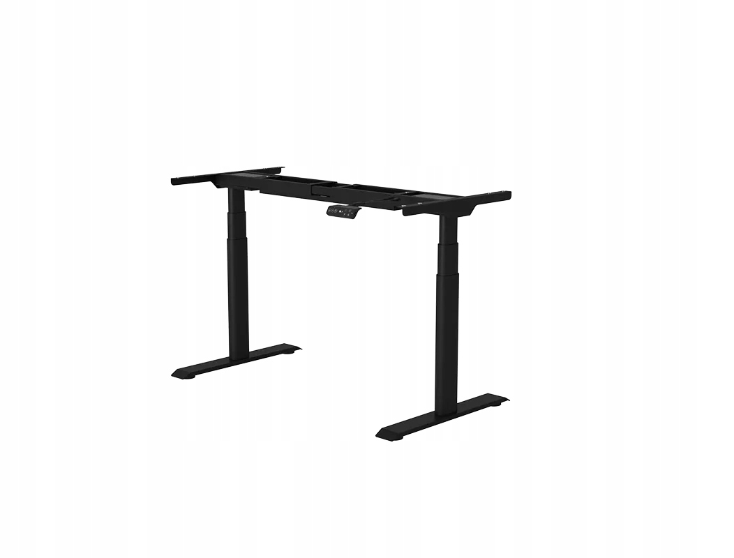 Stelaż Biurka E8 Elektryczny Czarny 60–125CM 125KG Pamięć Owalne Nogi