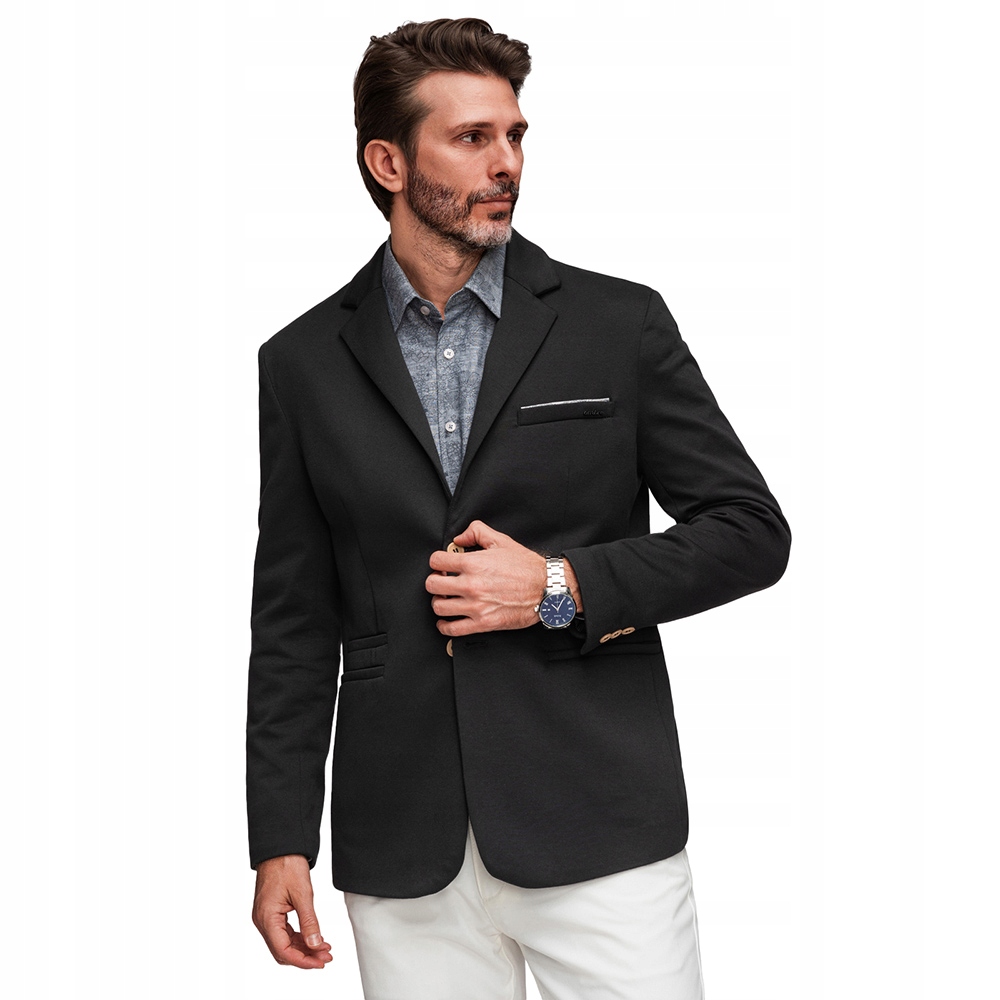 Pletená sako s přiléhavým střihem Slim Fit černá V5 M170 M