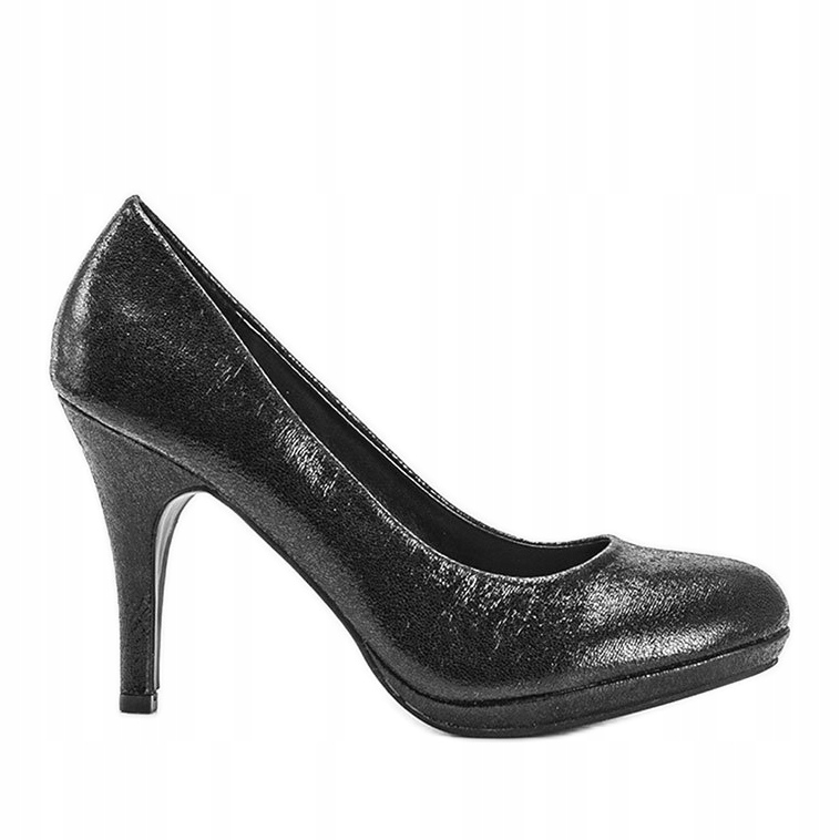 

Czarne Skóra ekologiczna Buty Czółenka r.41