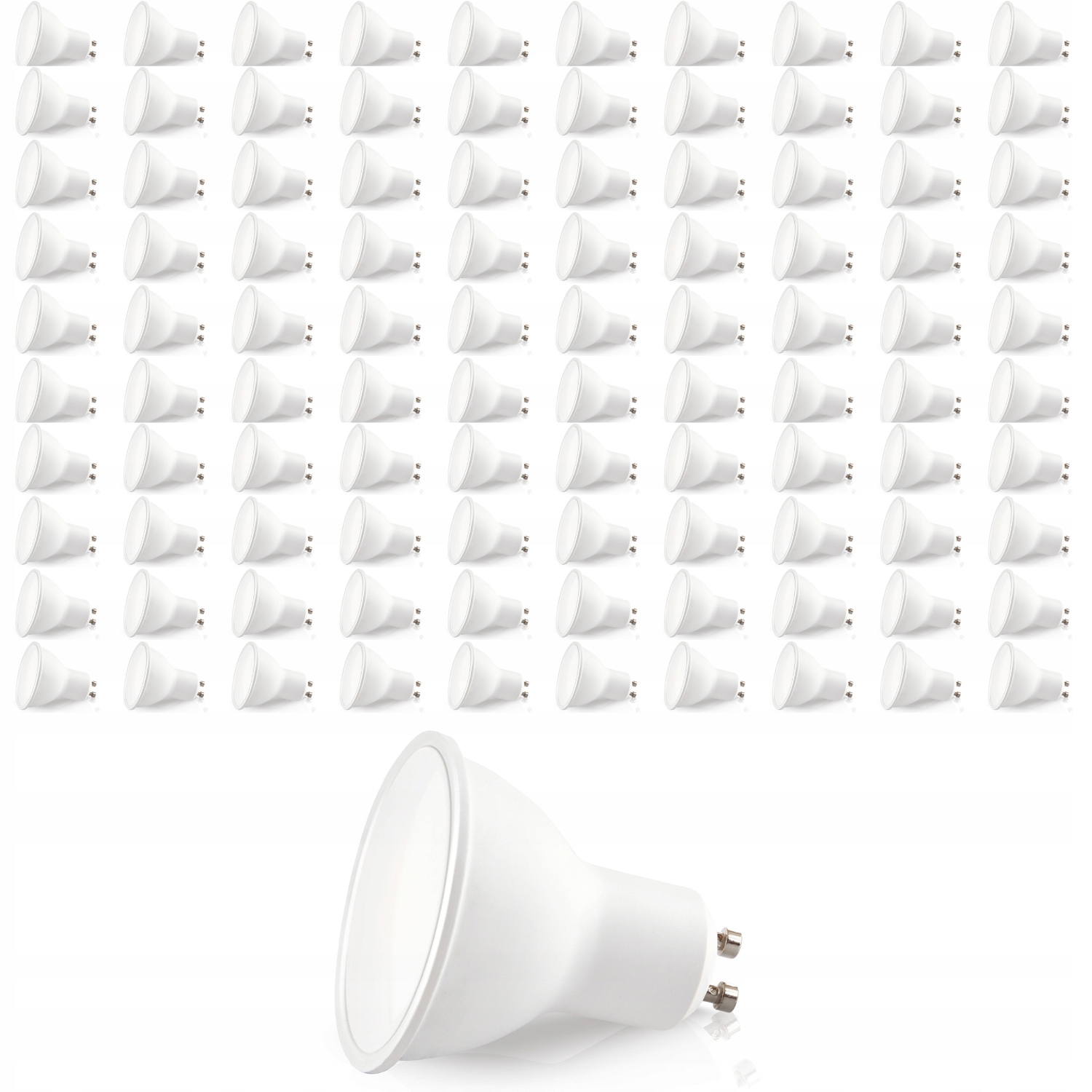 Sada 100 x Led žiarovka GU10 1W Teplá Biela farba 3000K Lls