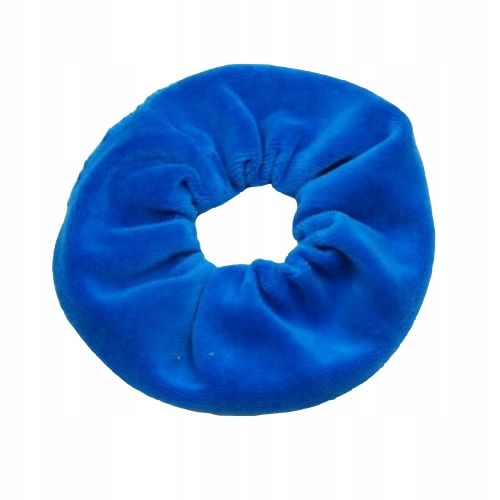 

Gumka Scrunchie do włosów Niebieska welurowa