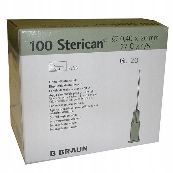 

B.Braun Sterican igły iniekcyjne G27 0.4x20mm a100