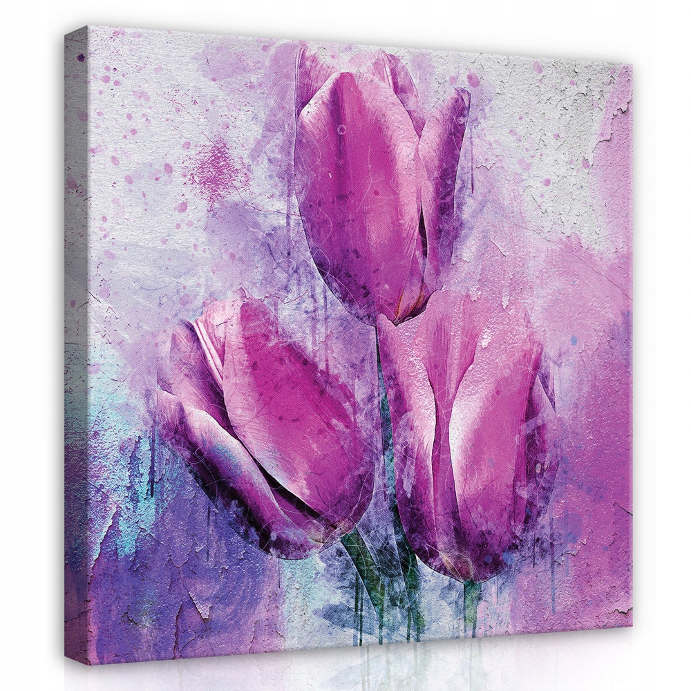 Obraz Na Plátně Canvas 80x80 Květiny Tulipány