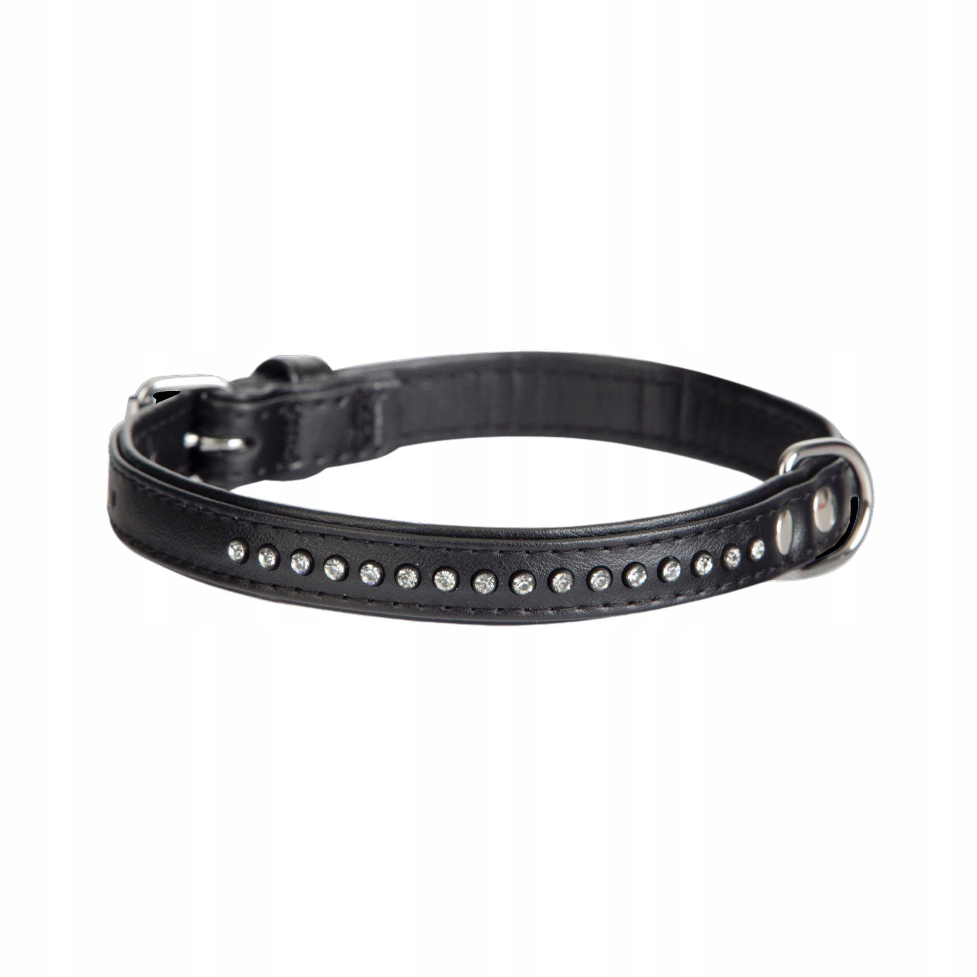 Levně Dingo Ozdobný Obojek Pro Psa Glamour 1,4x35 Černý