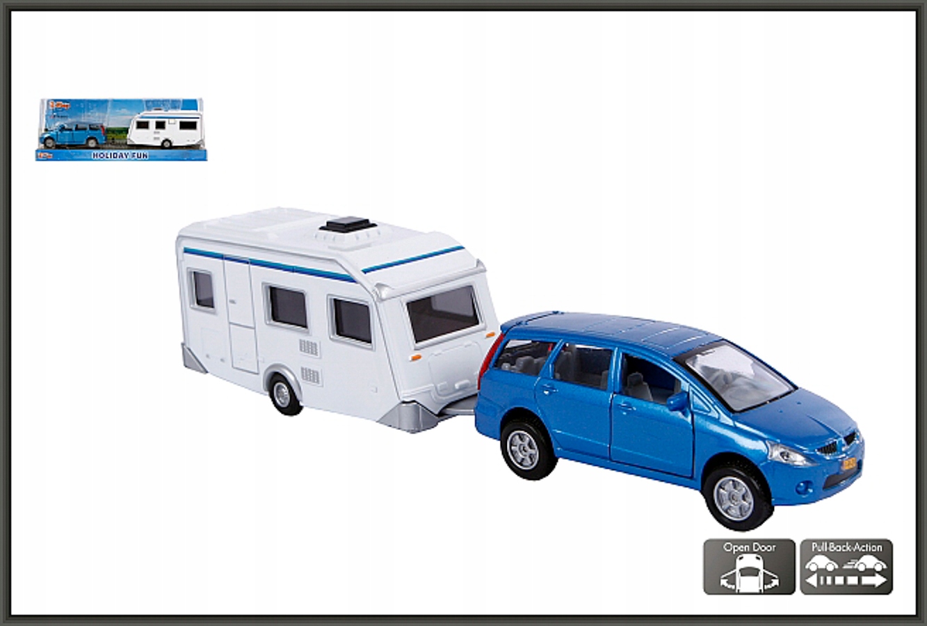

Auto Z Przyczepą Campingową Metal Camping