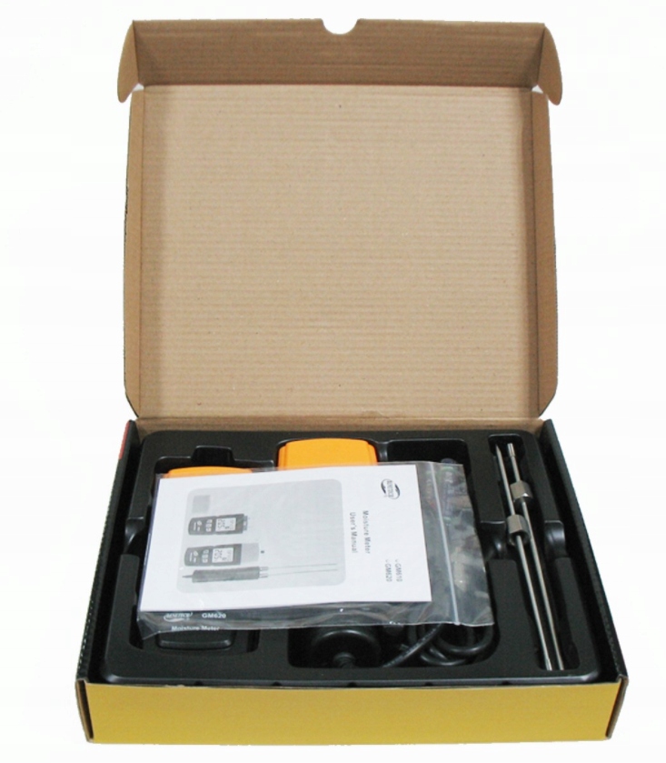 WILGOTNOŚCIOMIERZ MIERNIK WILGOTNOŚCI DO DREWNA TROCIN PELETU DRZEWNEGO CE EAN (GTIN) 5904890520301