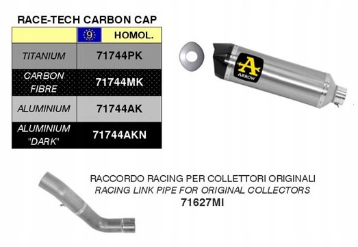 Aprilia RSV4 Rr/rf Tuono V4 1100 2015 Arrow Tlmič