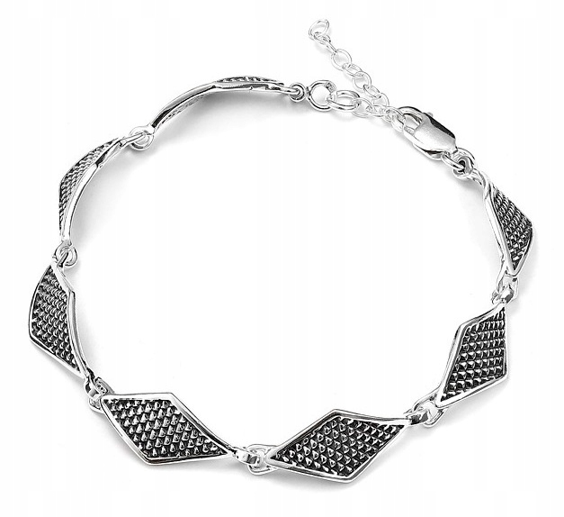 Stříbrný Náramek Samotné Stříbro Max. 21 CM Dárek