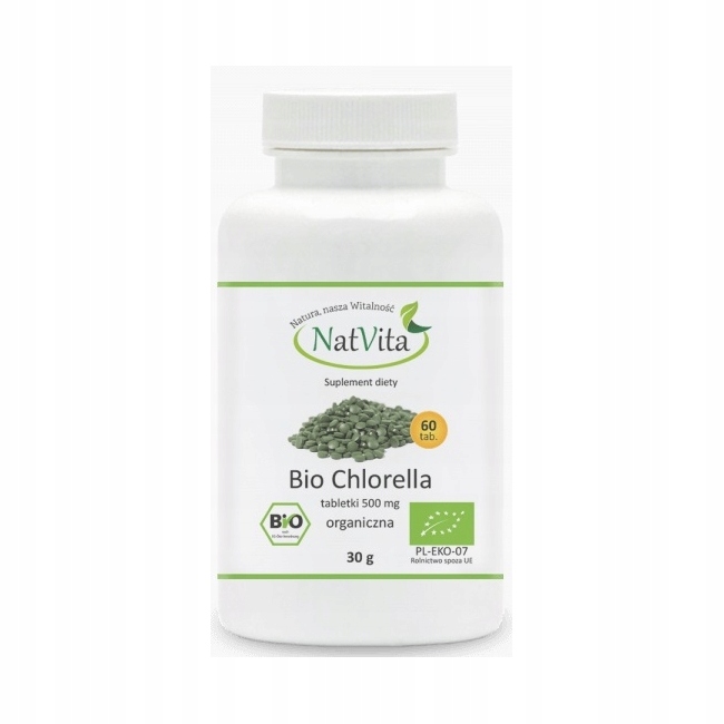 

Chlorella (algi) 500 mg 140 tabletek Bio Natvita