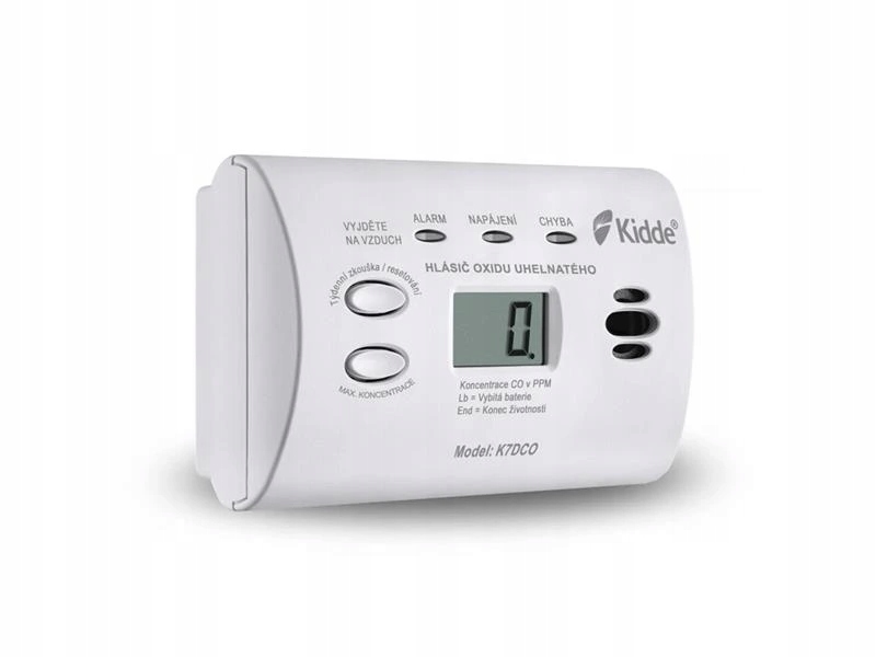 Detektor plynu Kidde K7DCO oxid uhoľnatý