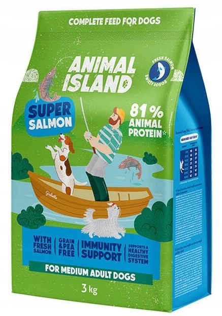 Levně Animal Island Suché krmivo pro psa Losos 3 kg