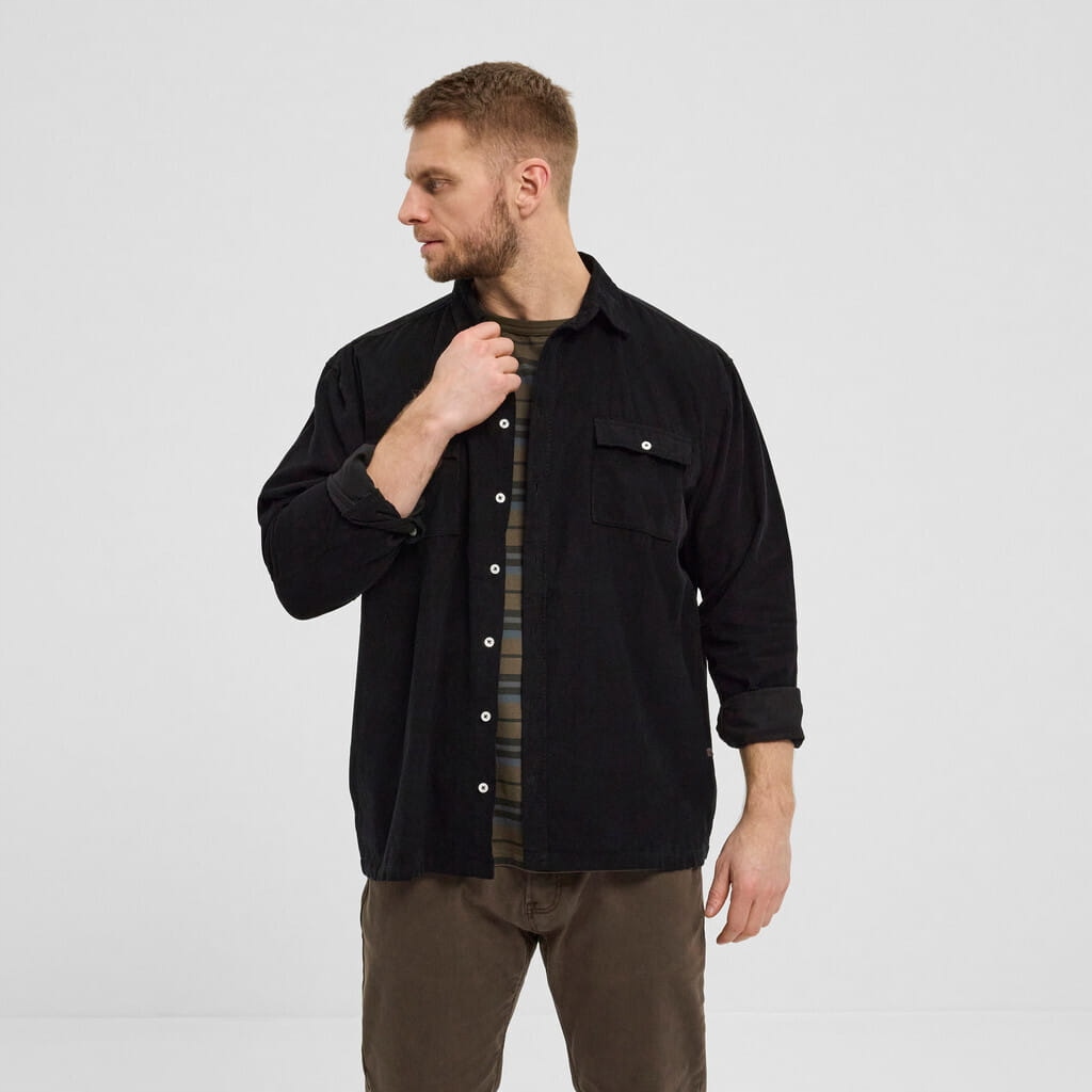 Velká pánská šusťáková košile černá 43337 North 56°4