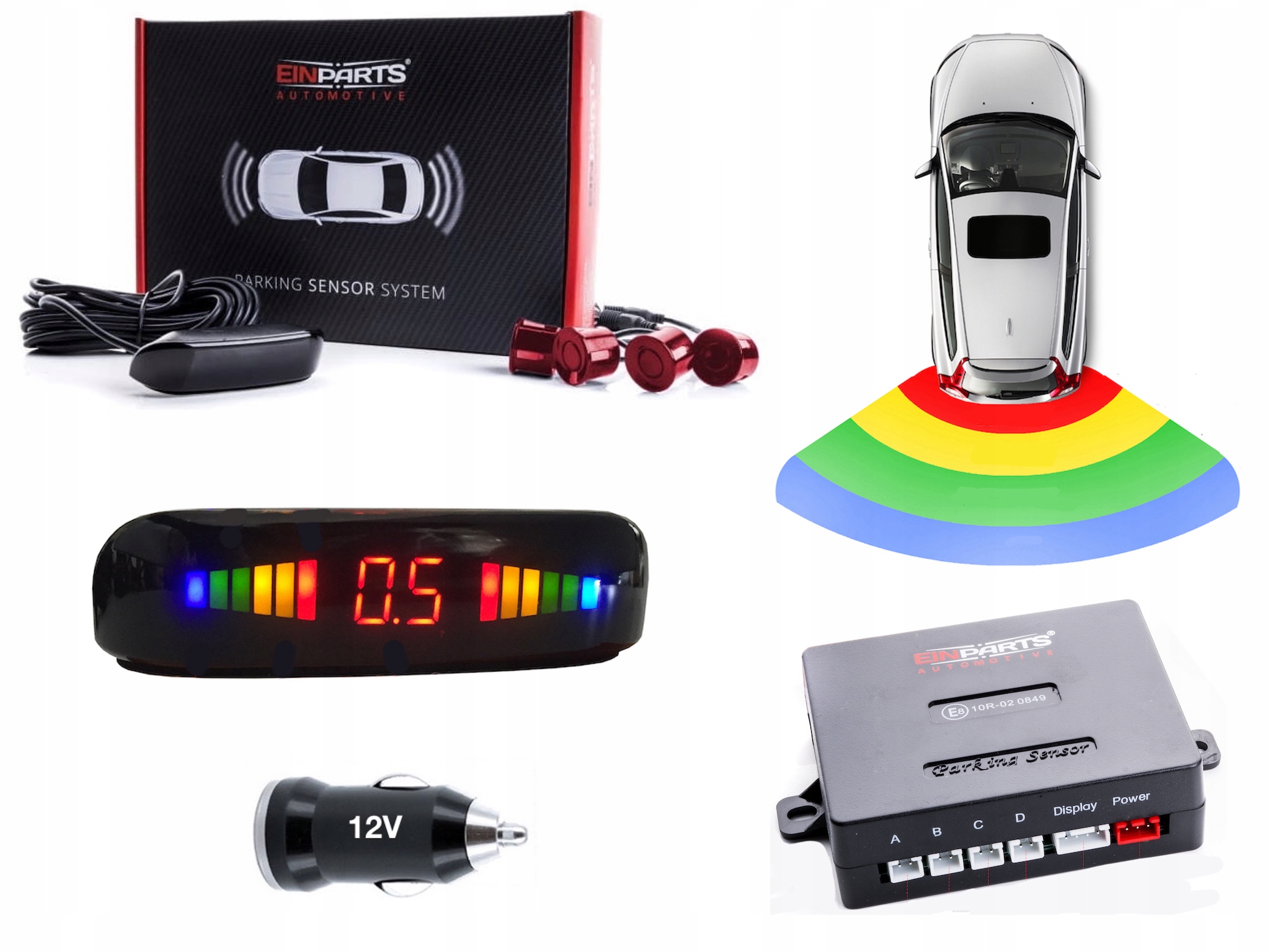 Czujniki Parkowania Einparts EPP5400N 22mm czerwon