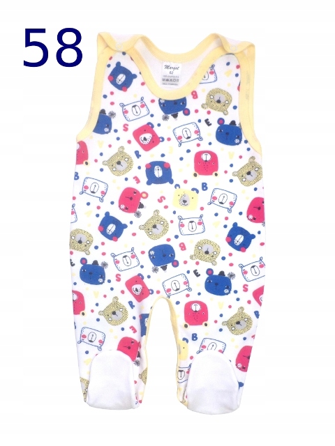 Śpioszki ZUZA / Śpiochy rozpinane r. 68 wzór 58 Rozmiar (new) 68 (63 - 68 cm)