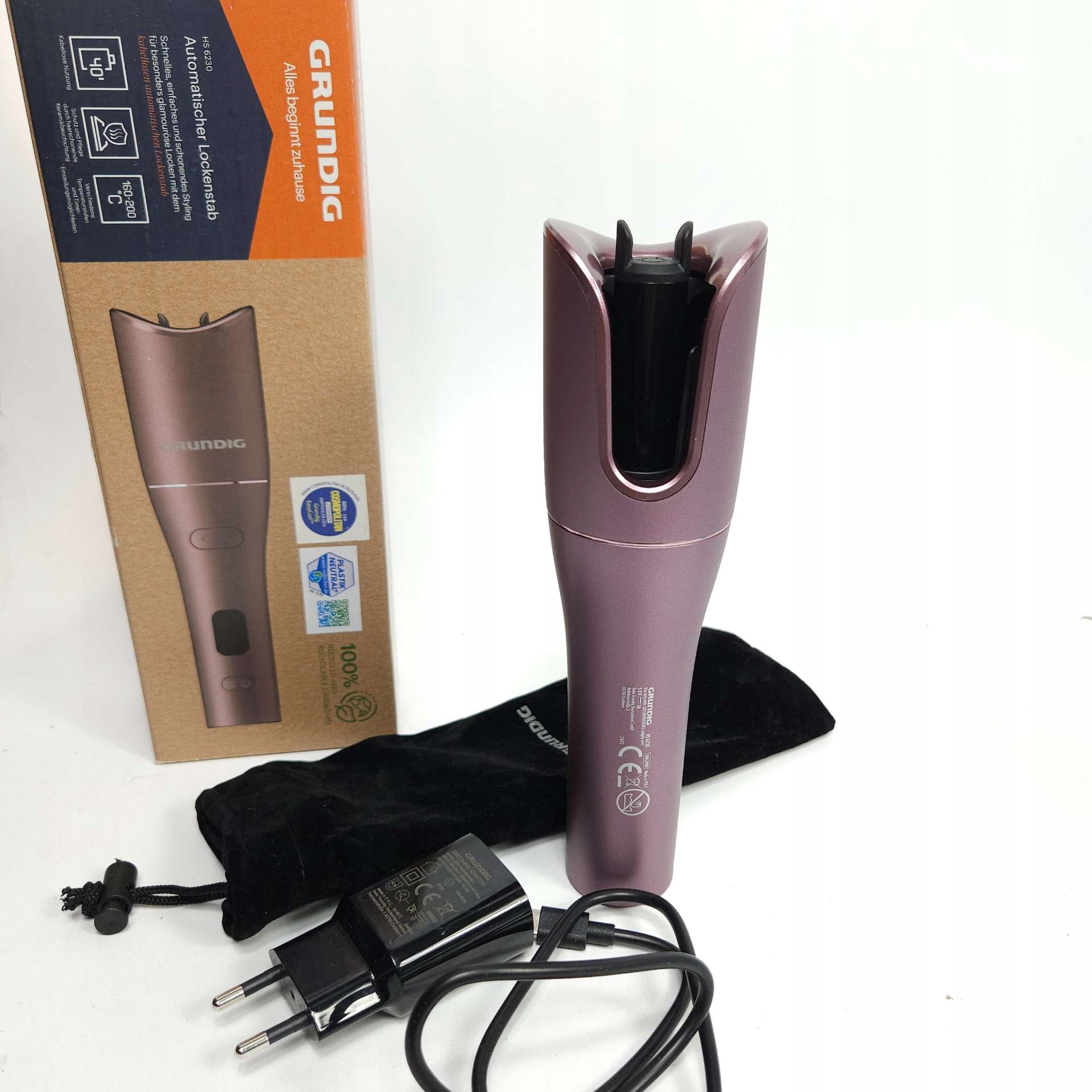 Lokówka automatyczna Grundig EasyCurl Hs 6230 szybkie loki bez wysiłku Grun