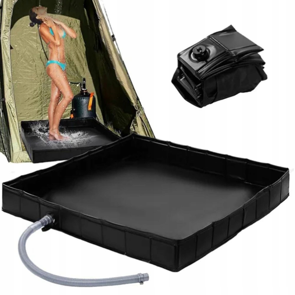 Duży Składany Podstawa Prysznic Kempingowy Turystyczny Ogród Z Wąż Spustowy