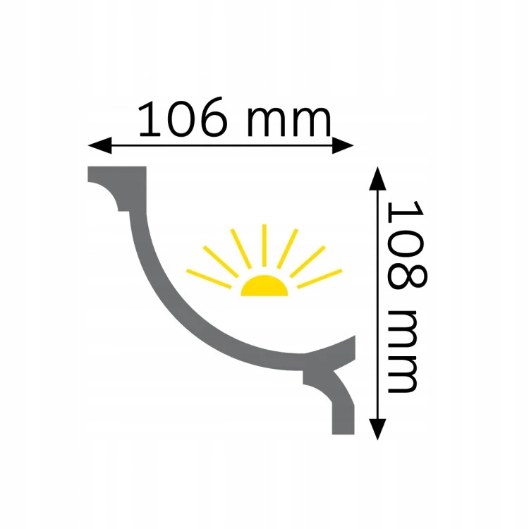 LOC-04 Creativa Listwa Przysufitowa Marka Creativa by Cezar