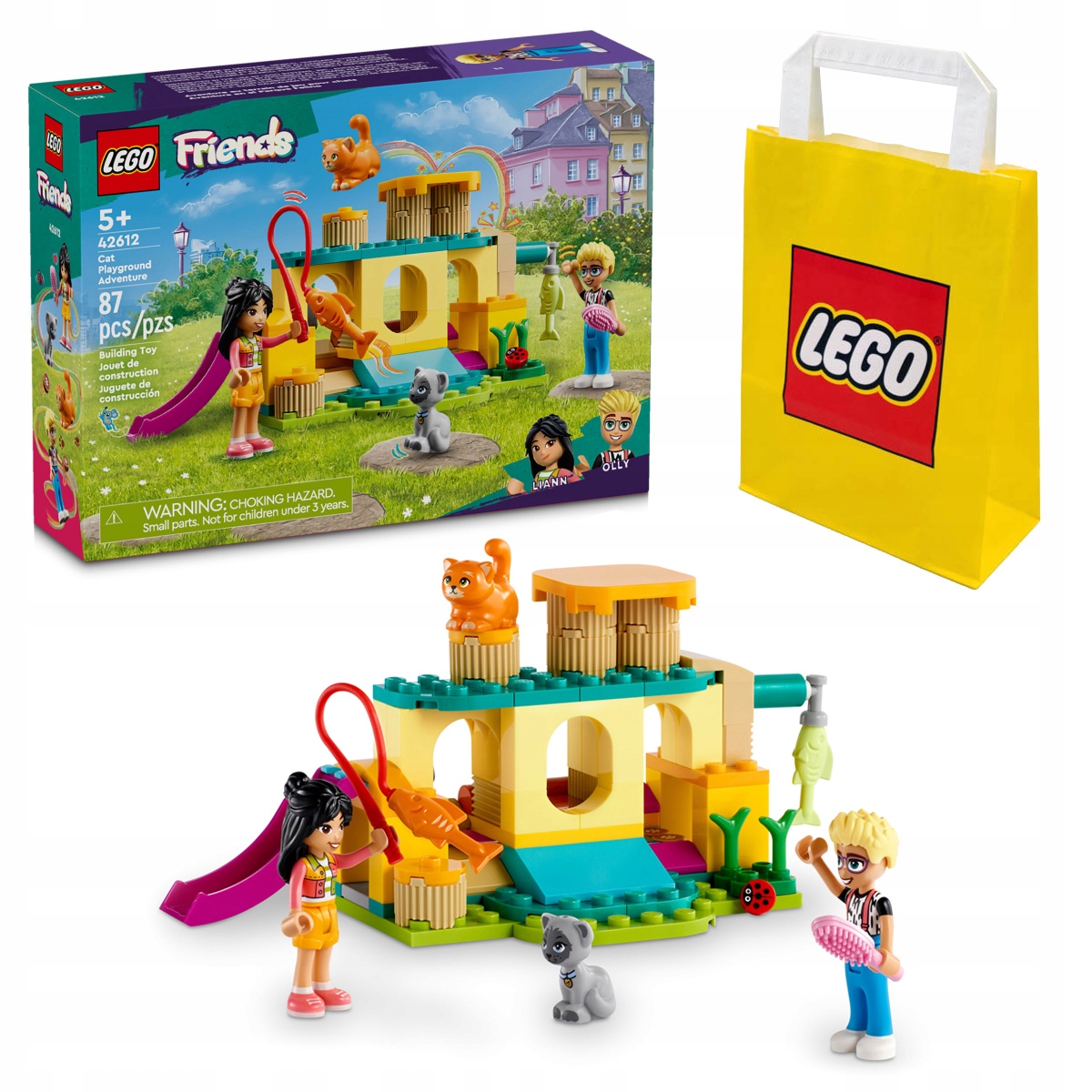 KLOCKI LEGO | FRIENDS 42612 PRZYGODA NA KOCIM PLACU ZABAW + TORBA LEGO