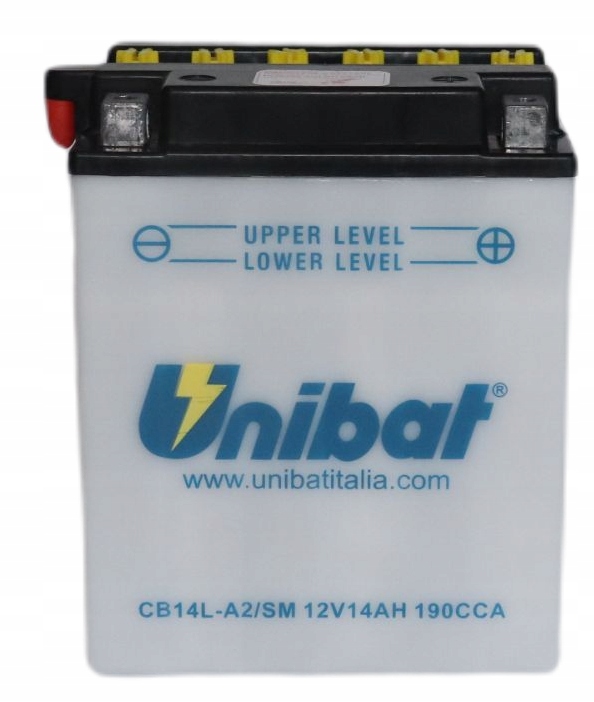 Batéria Unibat CB14L-A2/SM 14Ah 190A 12V P+