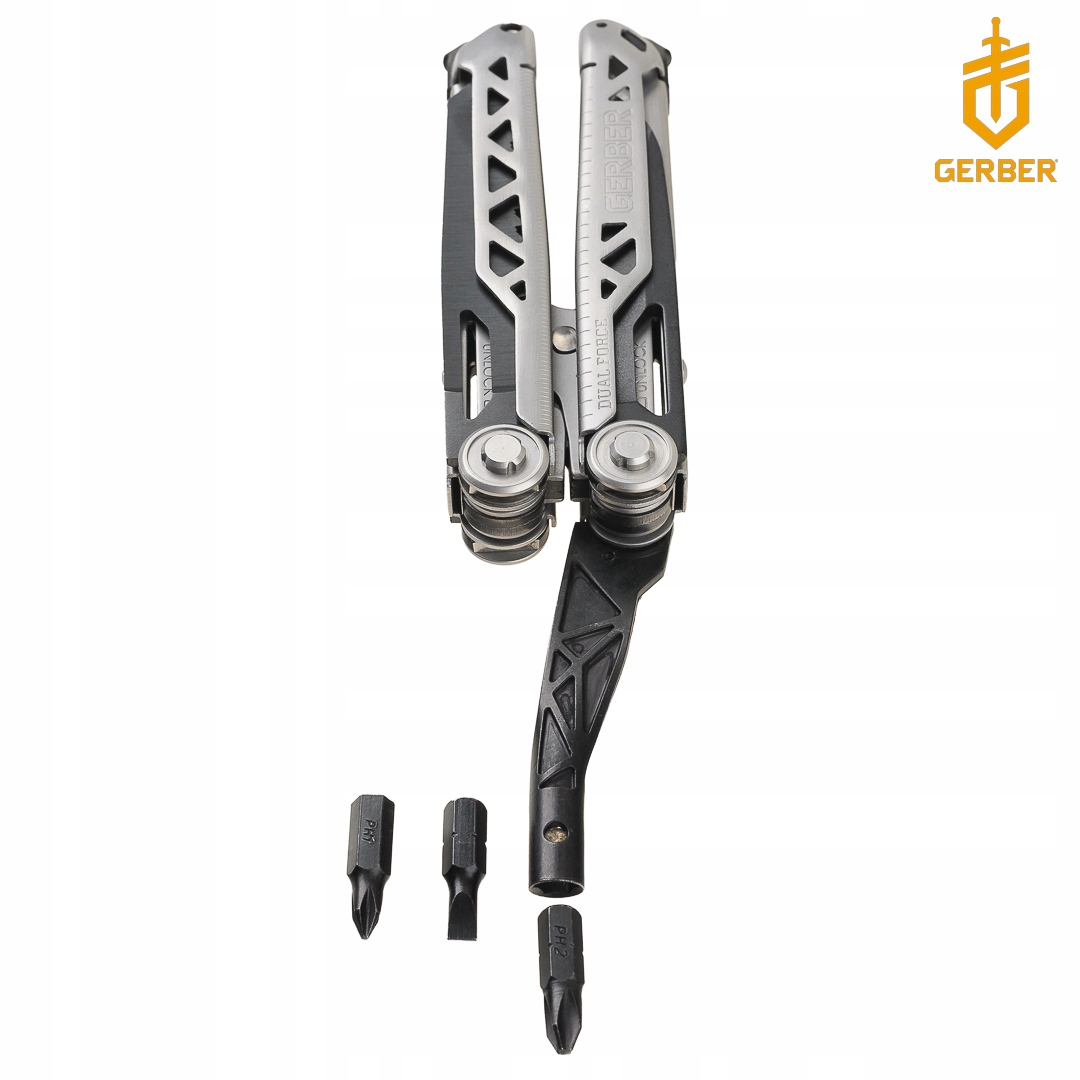 GERBER DUAL FORCE Duży Multitool 11 funkcji + ETUI Waga 335 g