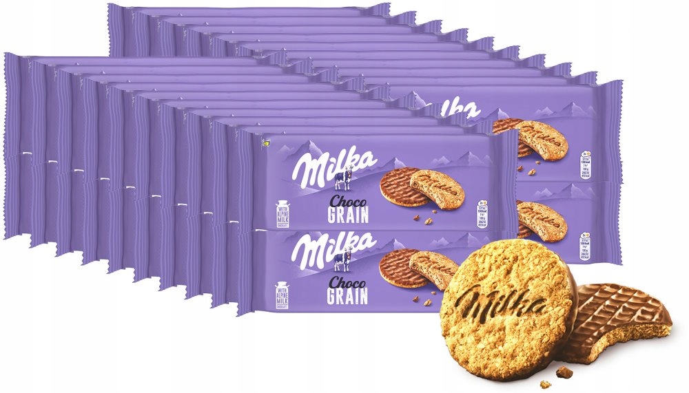 Ciastka Milka Choco, ciasteczka z płatkami owsianymi 126 g x40