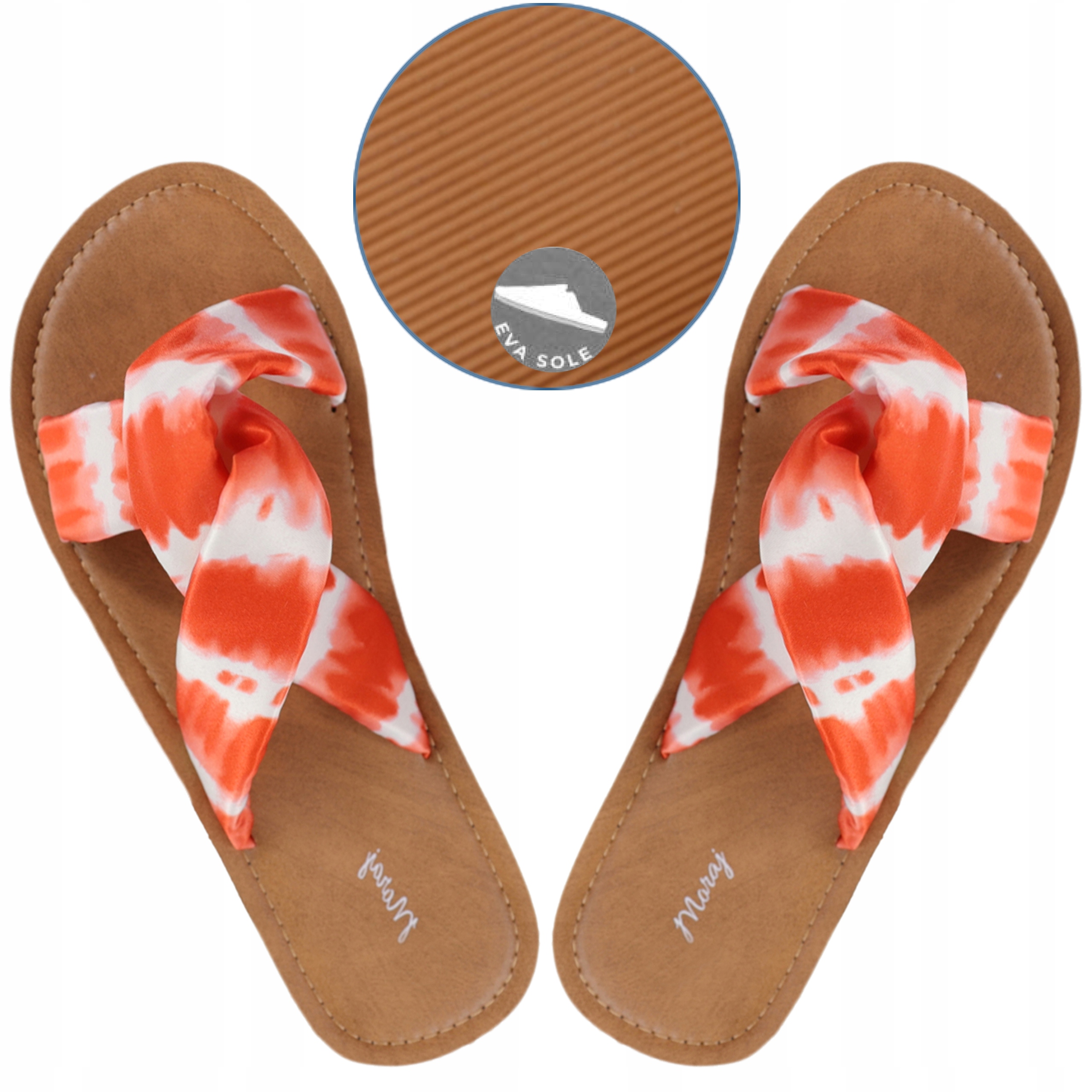 

Moraj Klapki Damskie z kolorowym splotem wz2 38-39