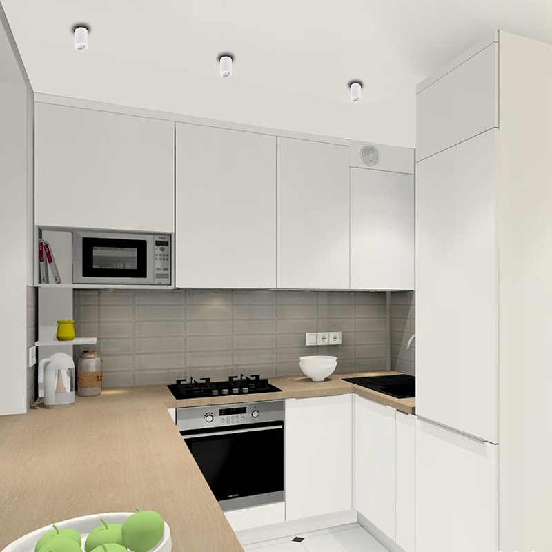 OPRAWA DO LED NATYNKOWA HALOGENOWA TUBA BIAŁA + GU10 Kolor biały