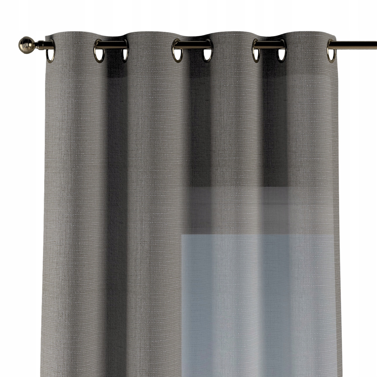 Záves na kolieskach 1 ks 130x260 cm sivý