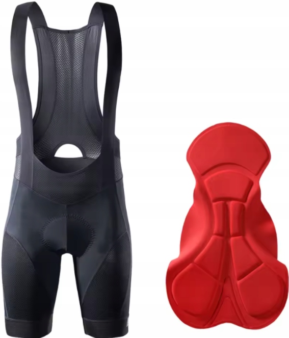 Spodenki Rowerowe Męskie Przewiewne Wygoda Komfortowe Wkładka L