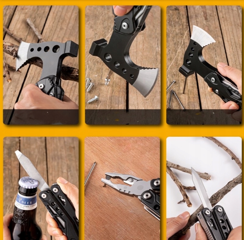 JB Tacticals MULTITOOL 17w1 SURVIVAL SIEKIERKA J04 • Cena
