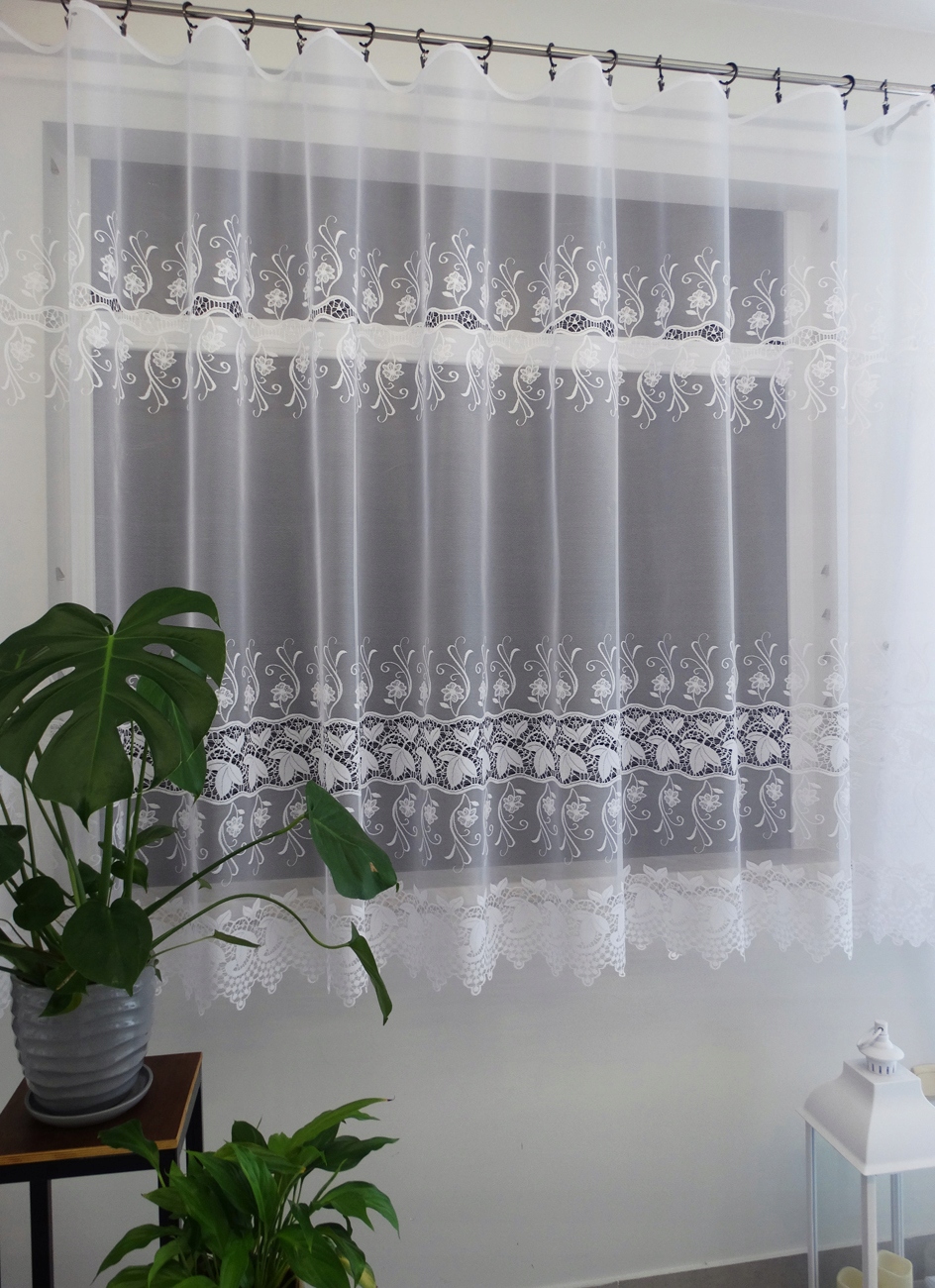 Mg Záclona 30252 Bílá 350x160 cm hotová obšitá Bt M