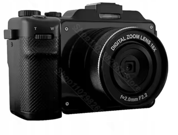 Digitální fotoaparát Černý 48 Mp 4K 3palcový Ips Wi-Fi displej