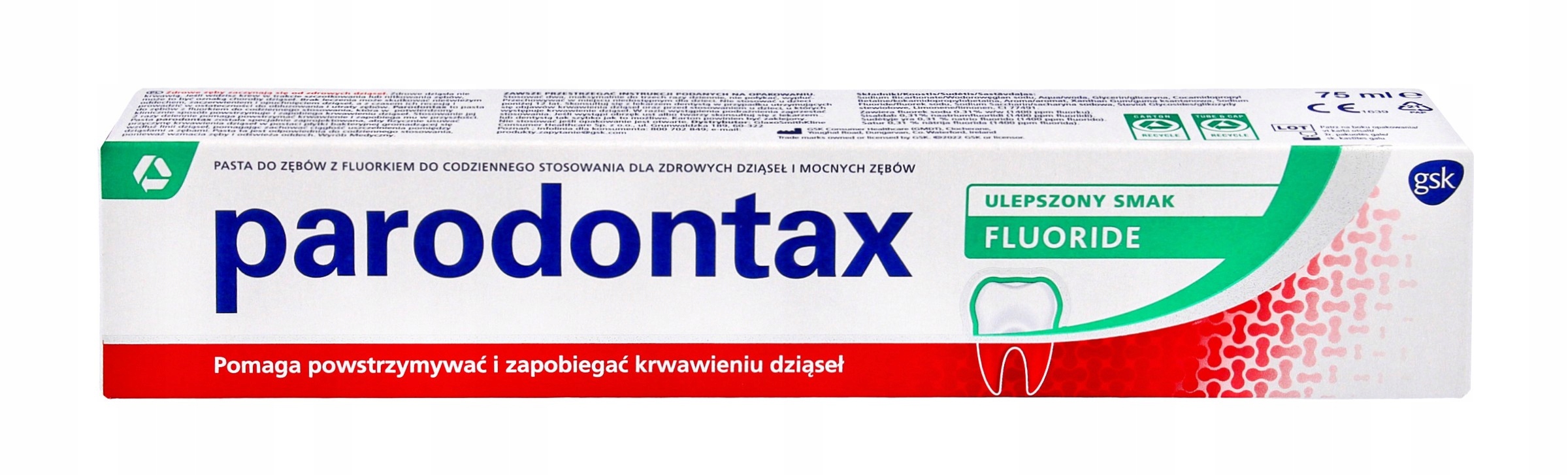 

Gsk Parodontax Pasta do zębów Fluoride ulepszony