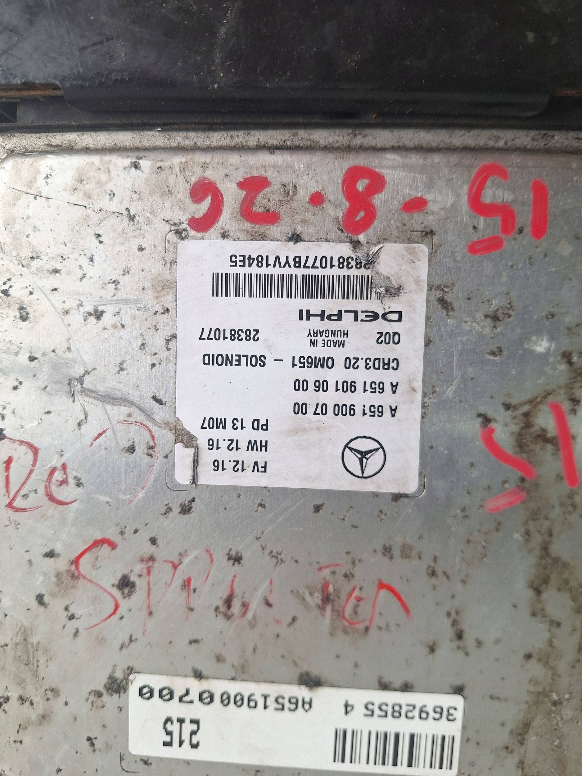 MERCEDES computer control unit of the engine A6519000700 DELPHI 28381077