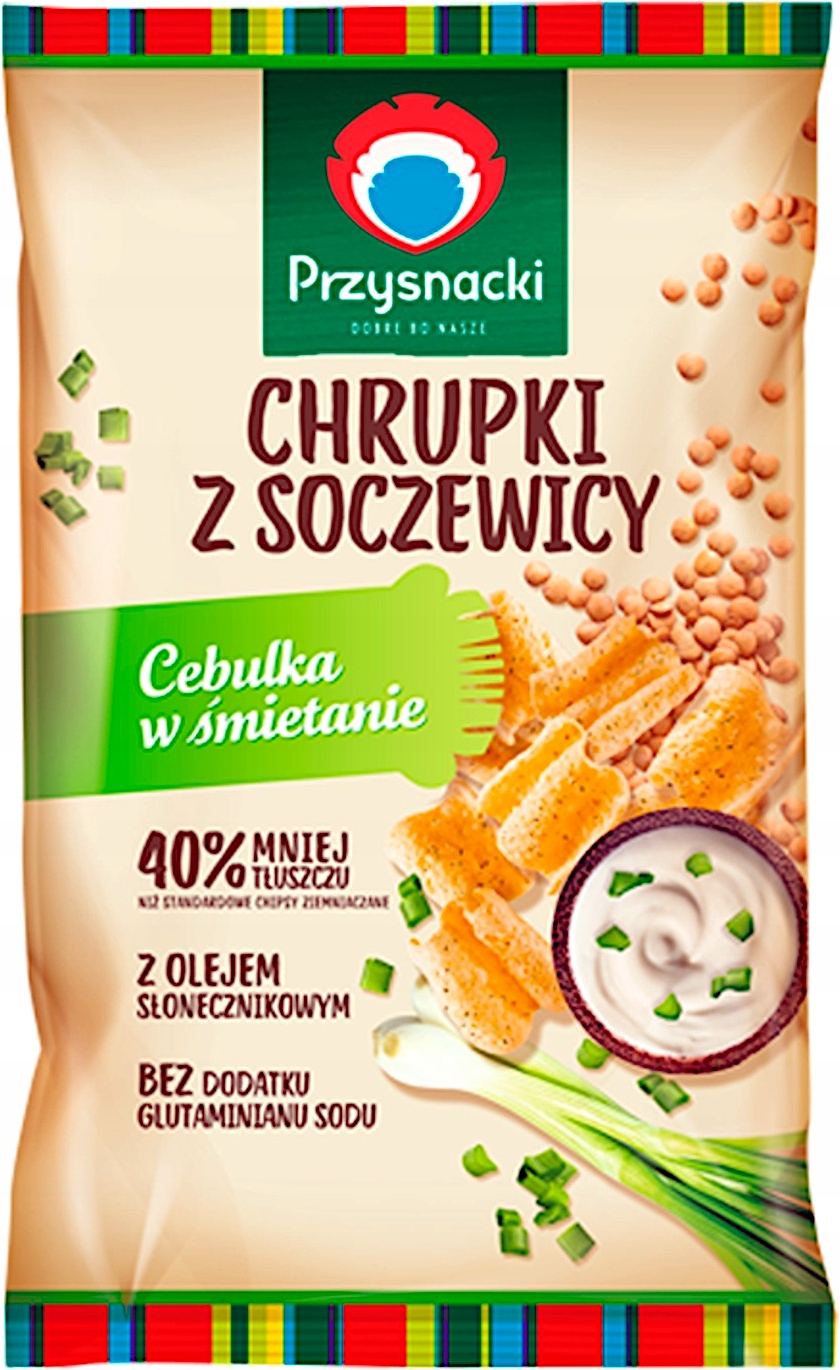 Levně Przysnacki čočkové křupky Cibulka v smetaně 80g 12 Kusů