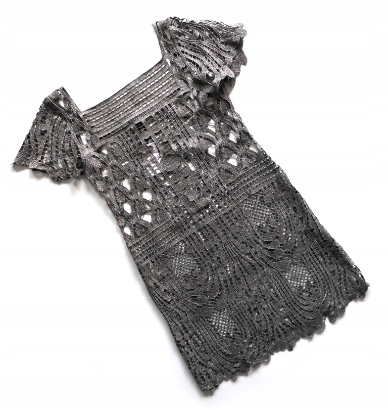 Vestido S 36 Šaty Gipura Ažur Cudo