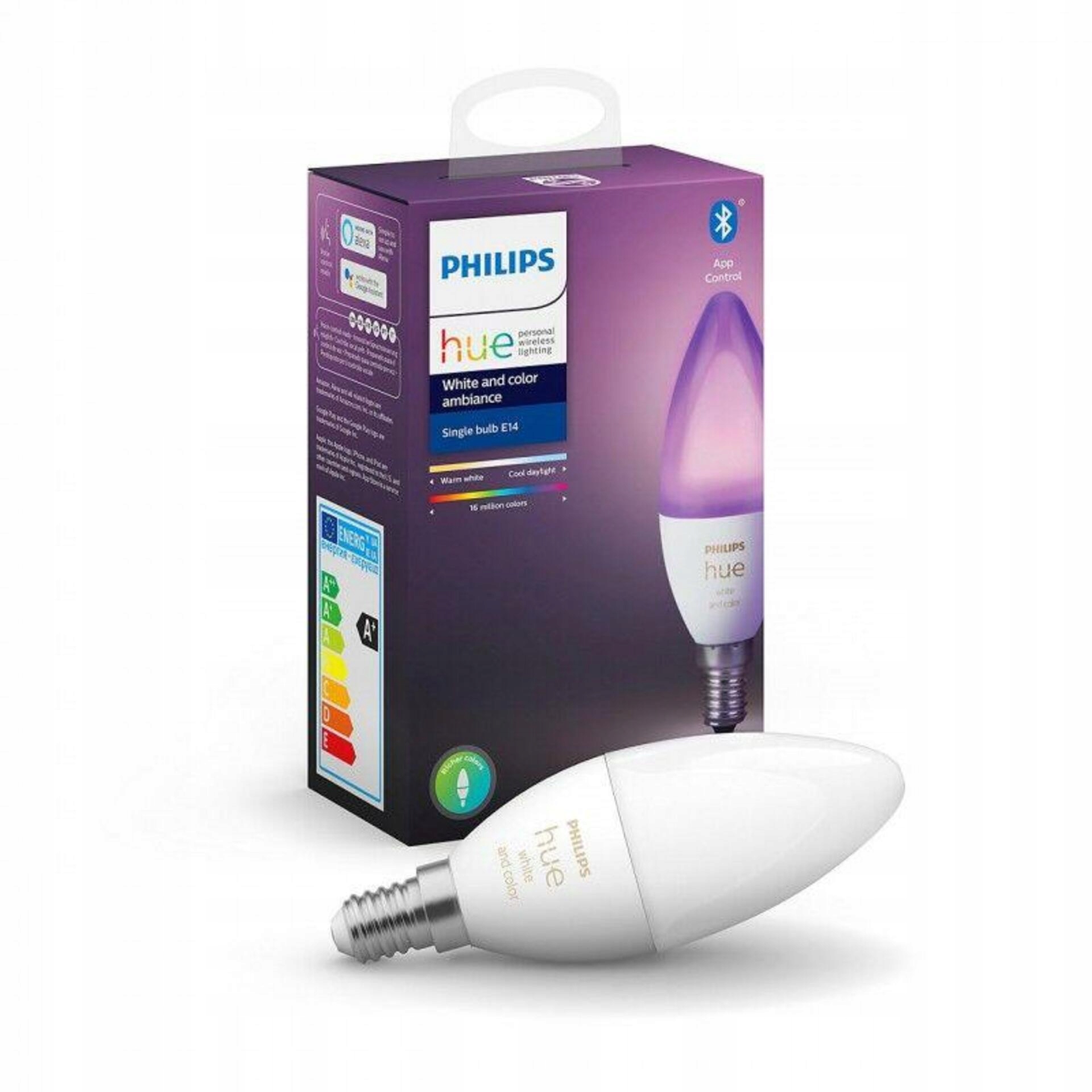 Philips Hue E14 White and Color Ambiance Led Bluetooth Rgb 470lm 4W 2000-65