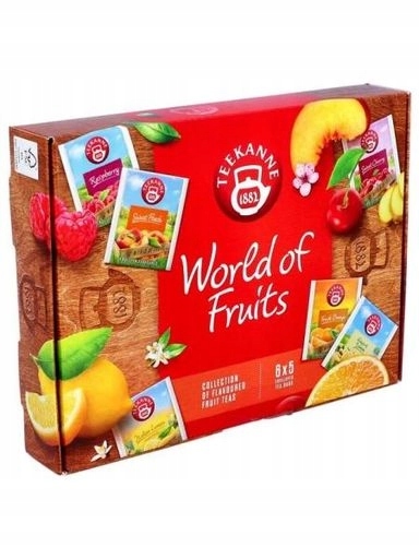 Levně Teekanne Sada ovocných čajů World of Fruits 6 x 5 ks